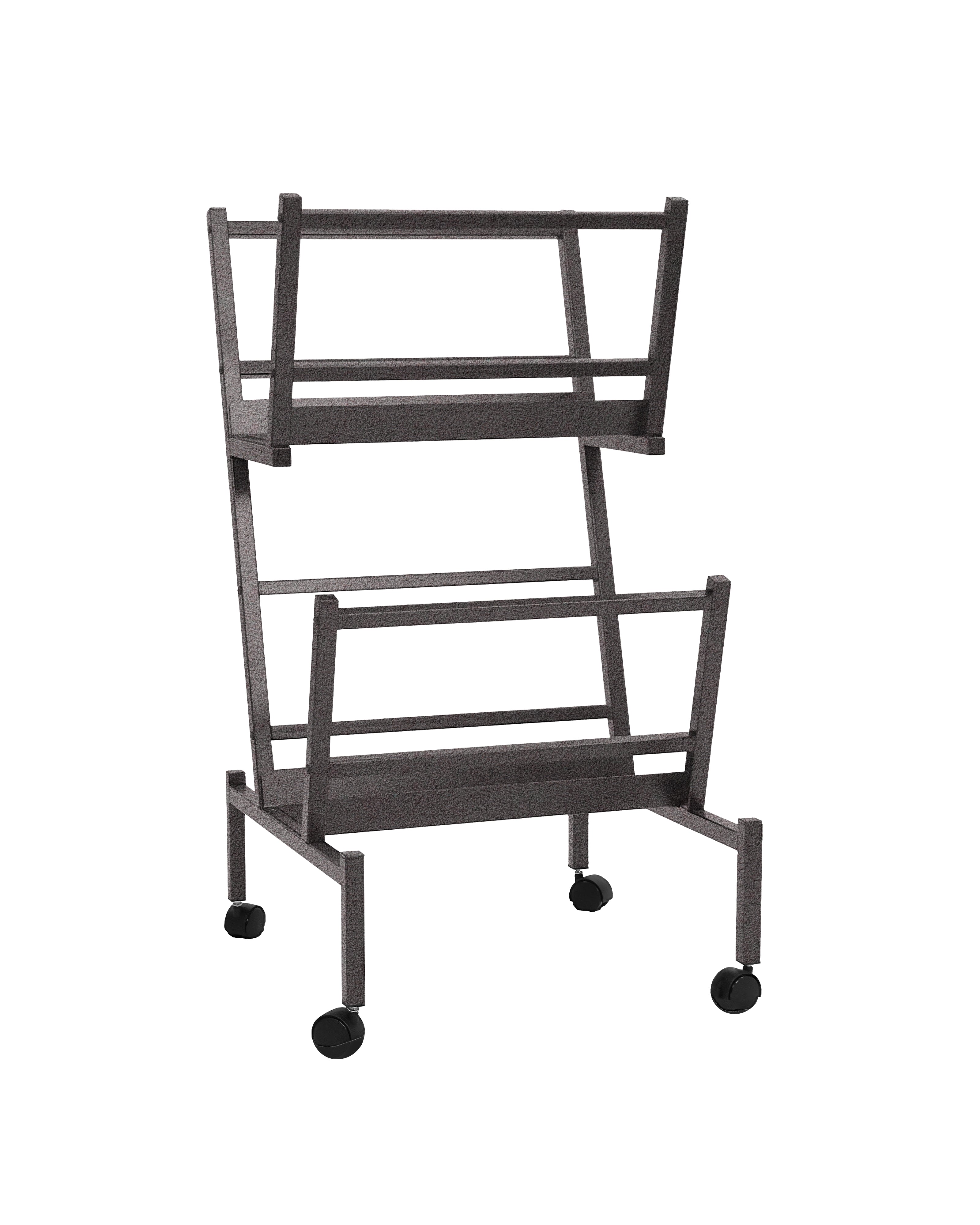 Commercial-grade Double Art Print and Poster Display Rack For 20