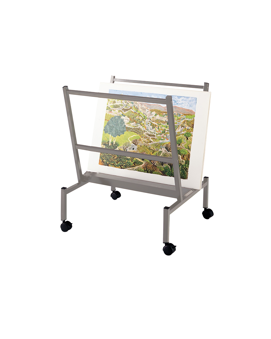 Commercial-grade Art Print and Poster Display Rack For 24