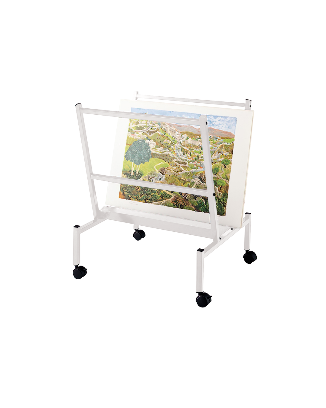 Commercial-grade Art Print and Poster Display Rack For 24