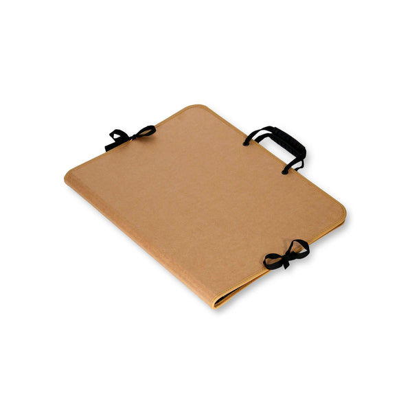 12" x 16" Lightweight Artist Folio With Art-Safe Internal Pockets & Tie Closures