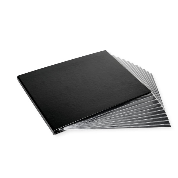 8.5" x 11" Professional Textured Hardcover Photo Portfolio - Landscape Slim Binder with 10 Archival Pages (Expandable to 15)