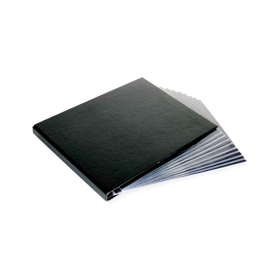 8.5" x 11" Professional Textured Hardcover Photo Portfolio - Landscape Slim Binder with 10 Archival Pages (Expandable to 15)
