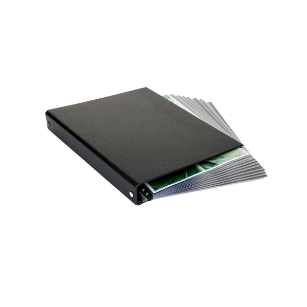 8.5" x 11" Professional Textured Hardcover Portfolio Book - Multiring Binder with 10 Archival Pages (Expandable to 30)