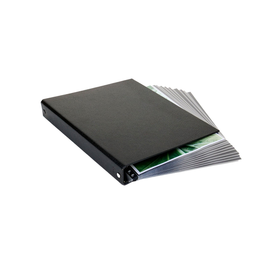 8.5" x 11" Professional Textured Hardcover Portfolio Book - Multiring Binder with 10 Archival Pages (Expandable to 30)