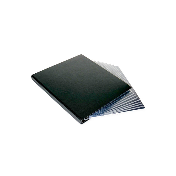 8" x 10" Professional Textured Hardcover Photo Portfolio - Slim Binder with 10 Archival Pages (Expandable to 15)