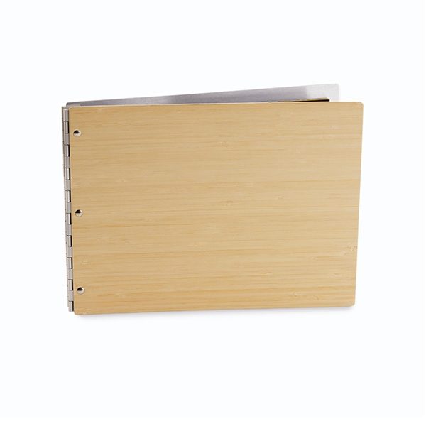 Pina Zangaro Bamboo 11"x14" Landscape Screwpost Portfolio Book - Natural