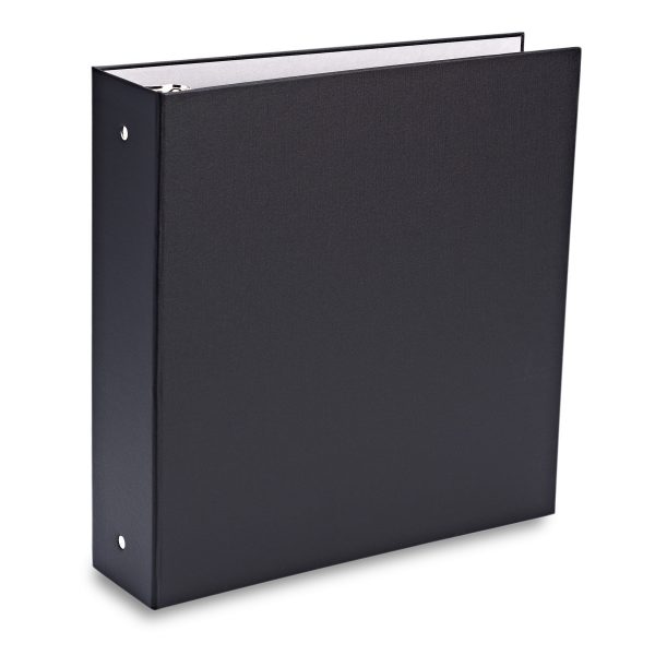 Bex 8.5"x11" Portrait Style 3-Ring Binder in Black 2"