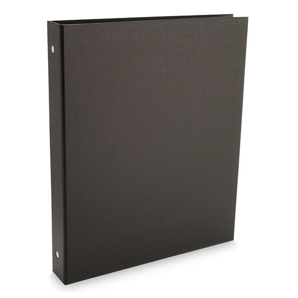 Bex 8.5"x11" Portrait Style 3-Ring Binder in Black 1"