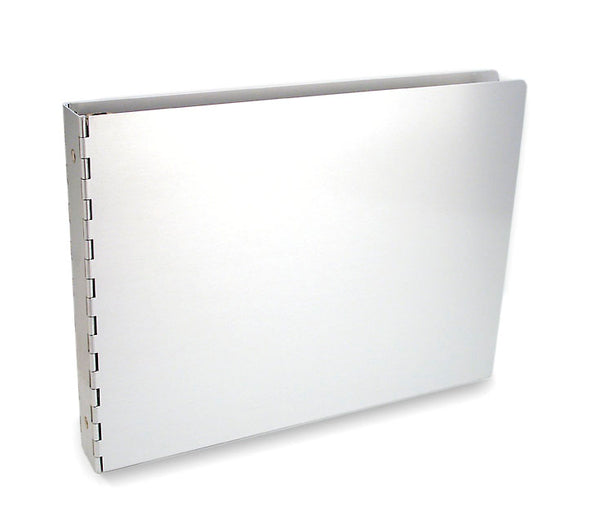 Machina Aluminum 1" 8.5"x11" Landscape 3-Ring Binders