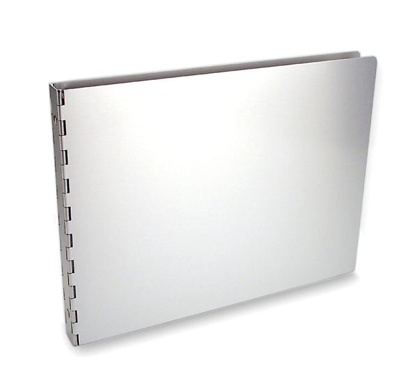 Machina Aluminum 1/2" 8.5"x11" Landscape 3-Ring Binders