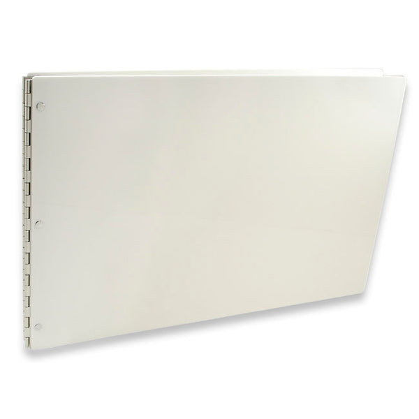 Pina Zangaro Vista Snow (White) 11"x17" Landscape Acrylic Screwpost Portfolio Book +20 Archival Sheet Protectors